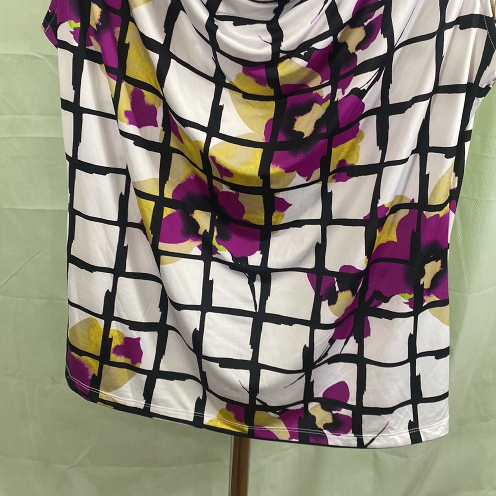 Worthington Draped Neckline Blouse Size XL - Picture 3 of 6